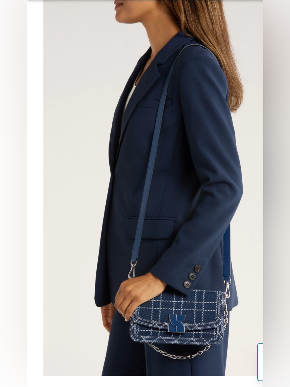 OFFERS WELCOME! Kate Spade New York Dakota Denim Check Crossbody Bag - Picture 7 of 9